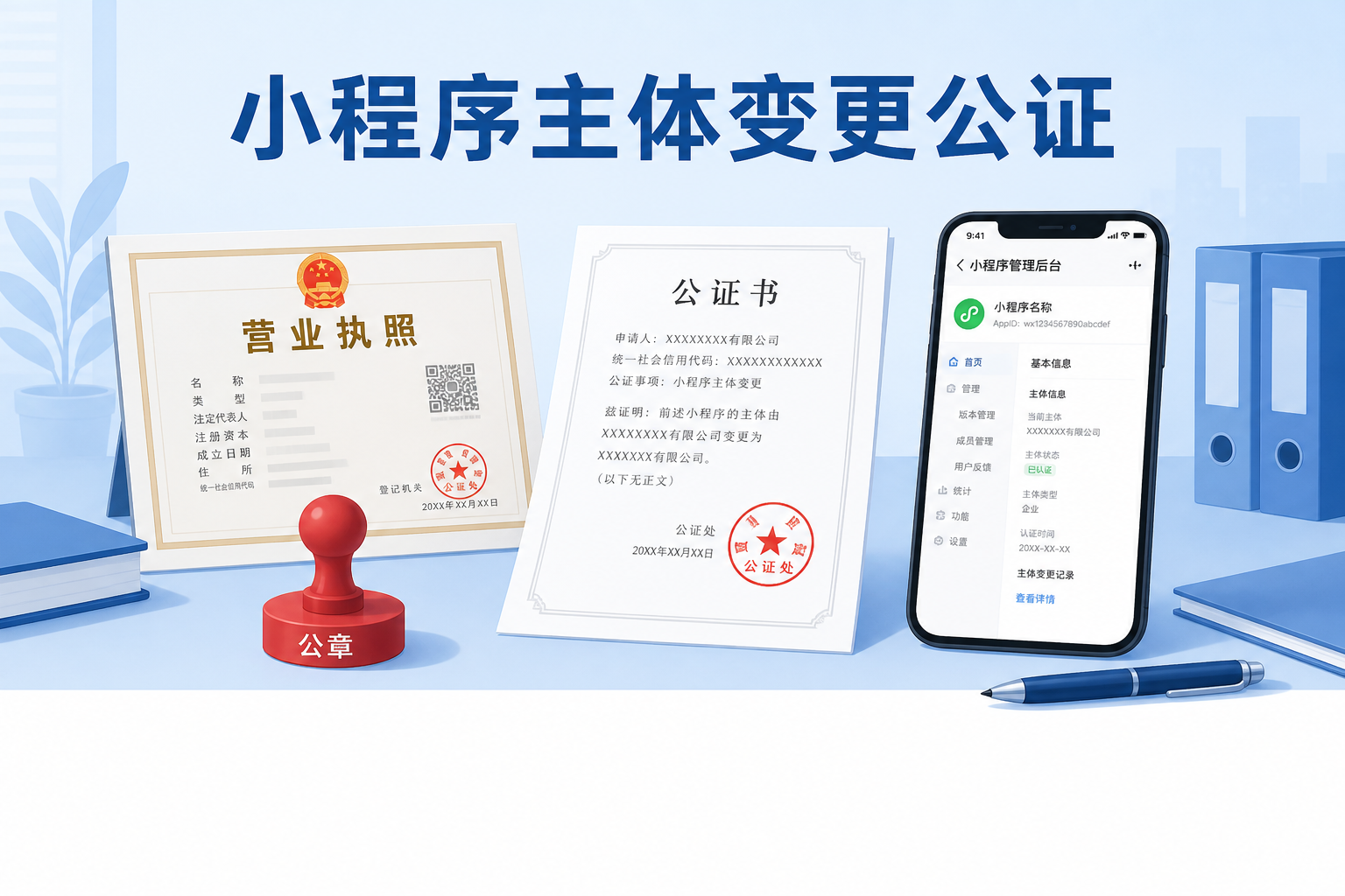 业务材料示意图